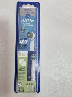 Kroger EasyFlex Replacement Brush Heads - 3 Pack.